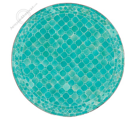 Mesas mosaicoMesa mosaico 90 cm turquesa