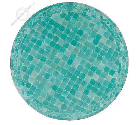 Mesas mosaicoMesa mosaico 100 cm turquesa