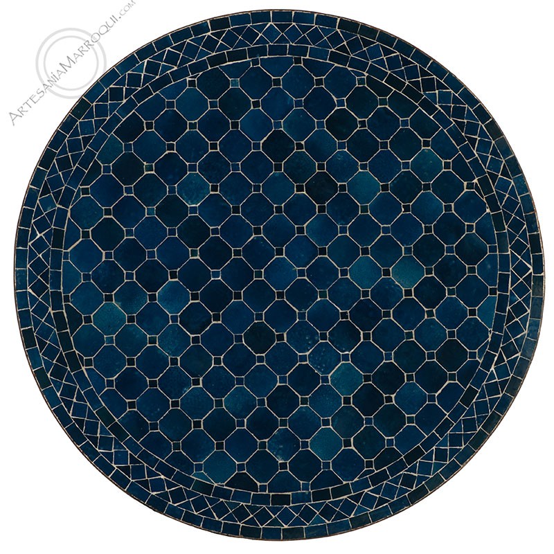 Mesas mosaicoMesa mosaico 90 cm azul