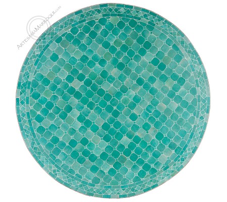 Mesas mosaicoMesa mosaico 120 cm turquesa