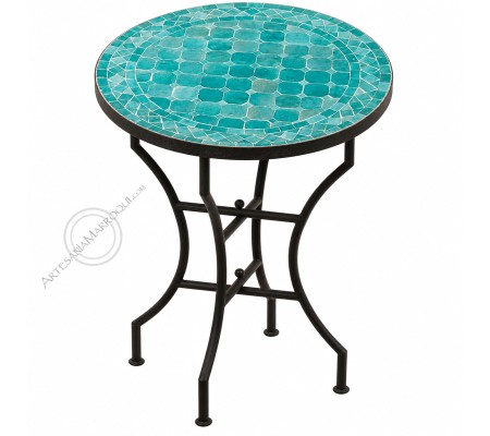 Mesas mosaicoMesa mosaico 60 cm turquesa