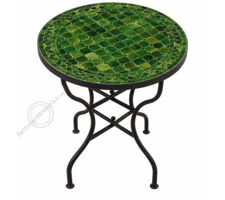 Mesas mosaicoMesa mosaico 70 cm verde