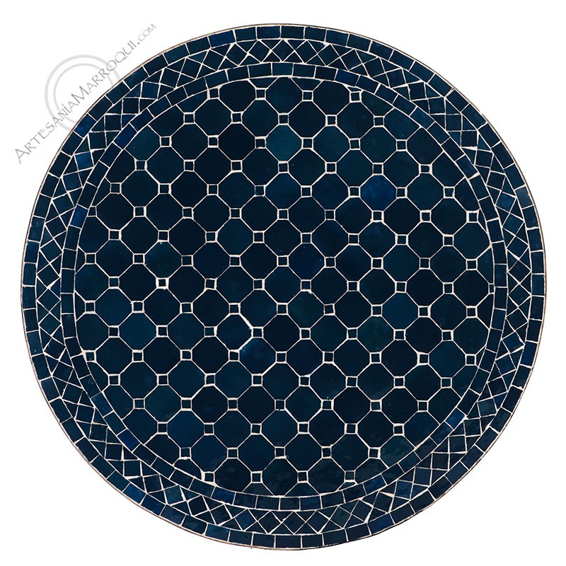 Mesas mosaicoMesa mosaico 80 cm azul
