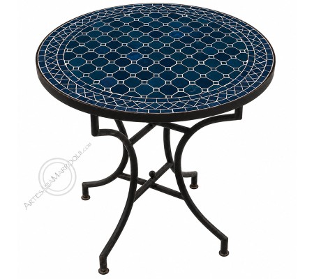 Mesas mosaicoMesa mosaico 80 cm azul