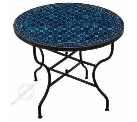Mesas mosaicoMesa mosaico 90 cm azul