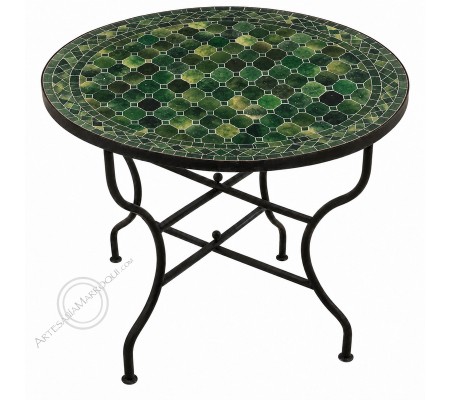 Mesas mosaicoMesa mosaico 90 cm verde