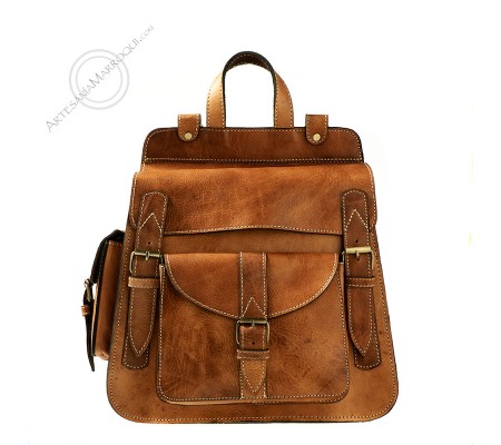 Said leather backpack