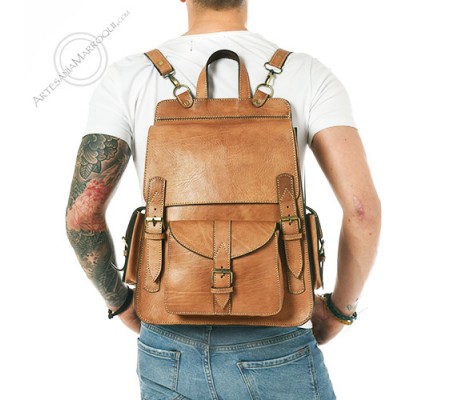 Large Said Leather Backpack