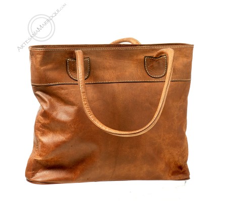 Simple leather bag