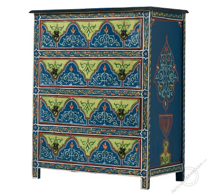 Commode bleue foncée