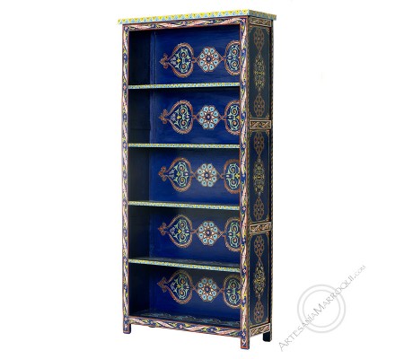 Blue bookcase 185 cm
