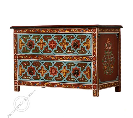 Mueble bajo 75 cm burdeos