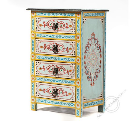 Light  blue chest of drawers