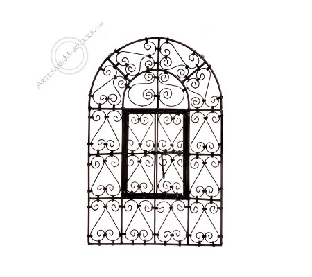 Arab mirror 040x60 cm wrought iron window