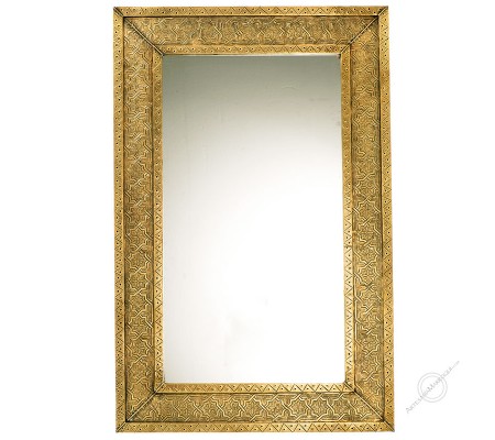 Miroir arabe 065x100 cm cuivre