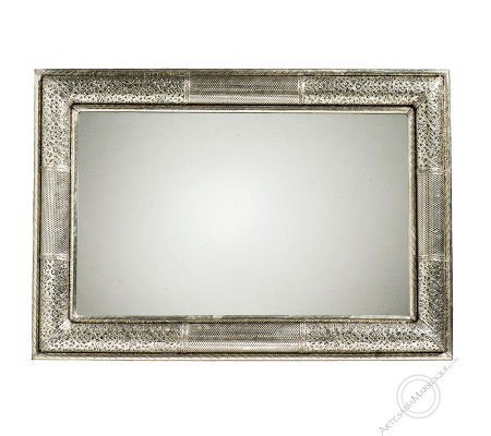 Miroir arabe 070x100cm argenté