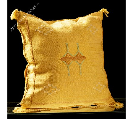 Orange yellow sabra cushion