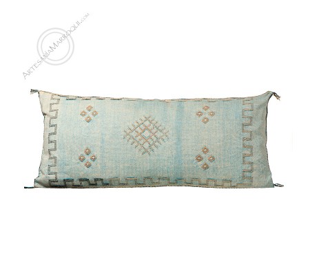 Coussin sabra grand turquoise