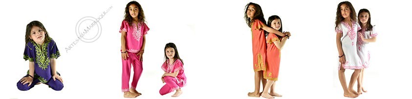 Lightweight Arab children's clothing