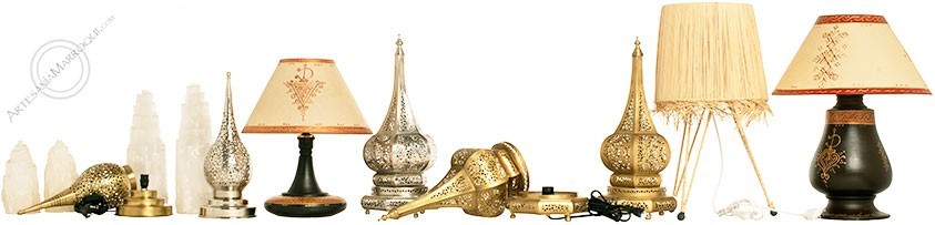 Lampe de chevet arabe | Focos Marroquís de Mesa | Artesanía-marroqui.com