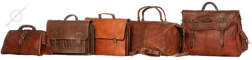 Moroccan Leather Travel Bags | Artesania-Marroqui.Com